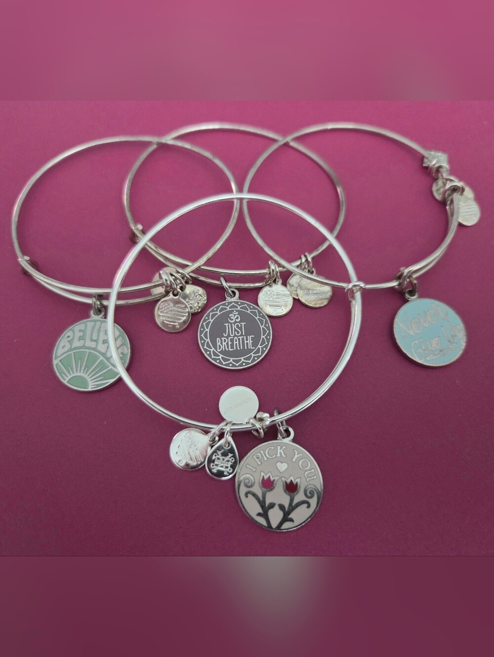 ALEX AND ANI Enamel Charm Bracelets / Bangles